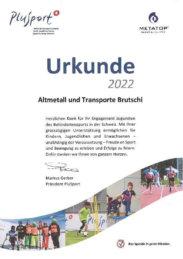 Plusport - Behindertensport Schweiz 2022
