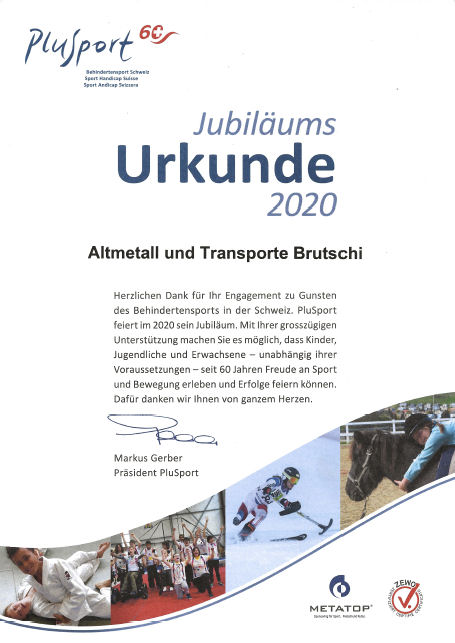 Plusport - Behindertensport Schweiz 2020